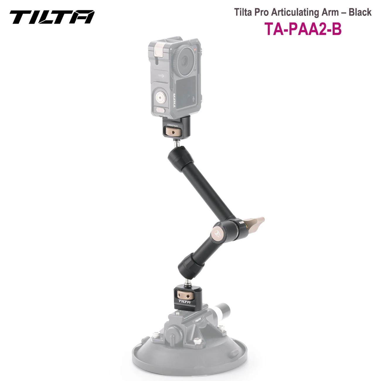 TILTA TA-PAA-B  / TA-PAA2-B Pro Articulating Arm – Black  Include 1/4\