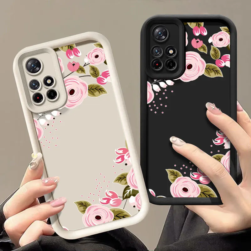 Pretty Flower Fashine Case For Redmi NOTE 11 11T 12 12S 12C 13 13C A1 A2 A3 K40 K50 PRO PLUS 4G 5G Shockproof Soft Cover Shell