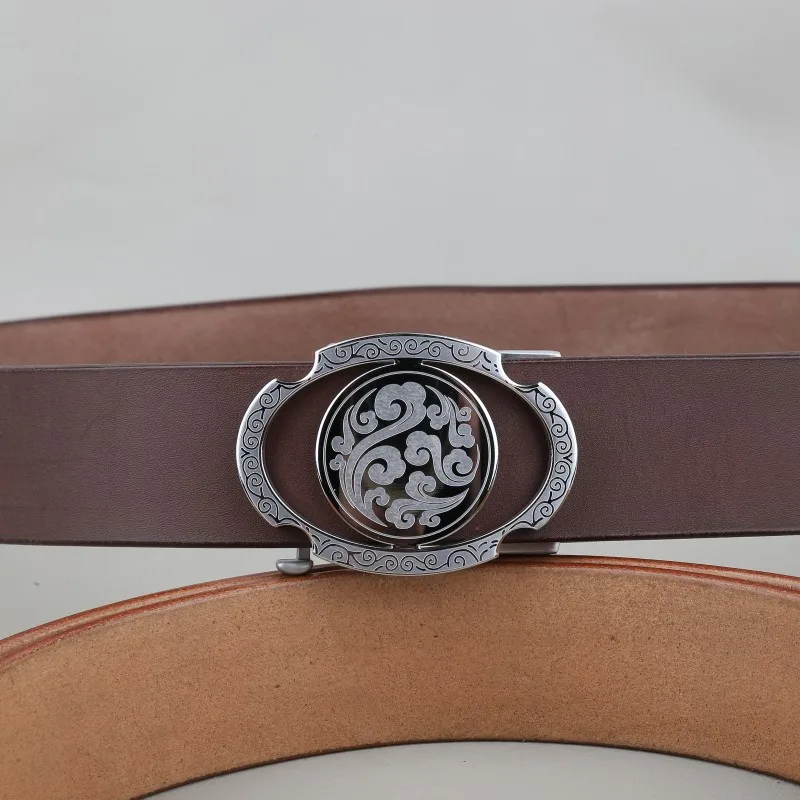 ceinture-en-cuir-de-vache-veritable-pour-homme-boucle-ovale-artisanale-marron-clair-importee-d'italie-ceinture-en-cuir-de-vache-de-premiere-qualite-acier-inoxydable-304
