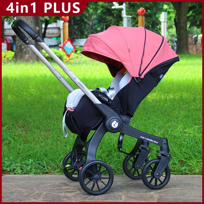 Neuer multifunktionaler Kinderwagen 4in1 faltbar mit Autositz Babywagen tragbarer Kinderwagen 3in1 EU-Lagerbestand