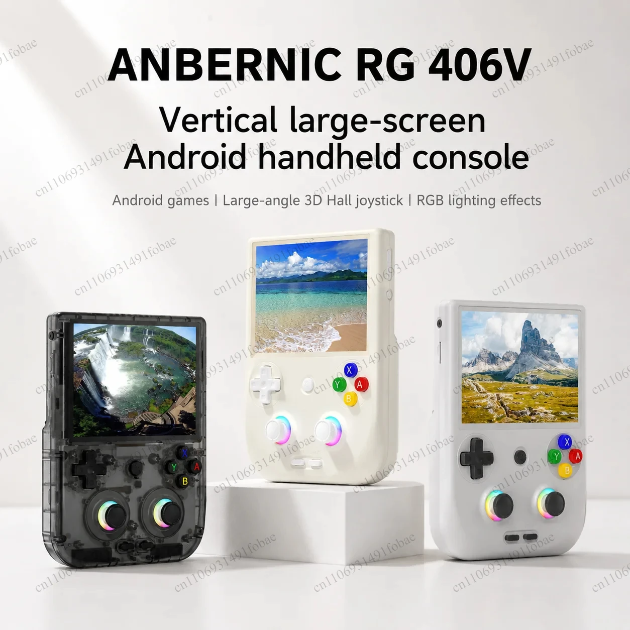 ANBERNIC RG406V Vertical Game Console, Ergonomic Grip, Smooth Control, 4