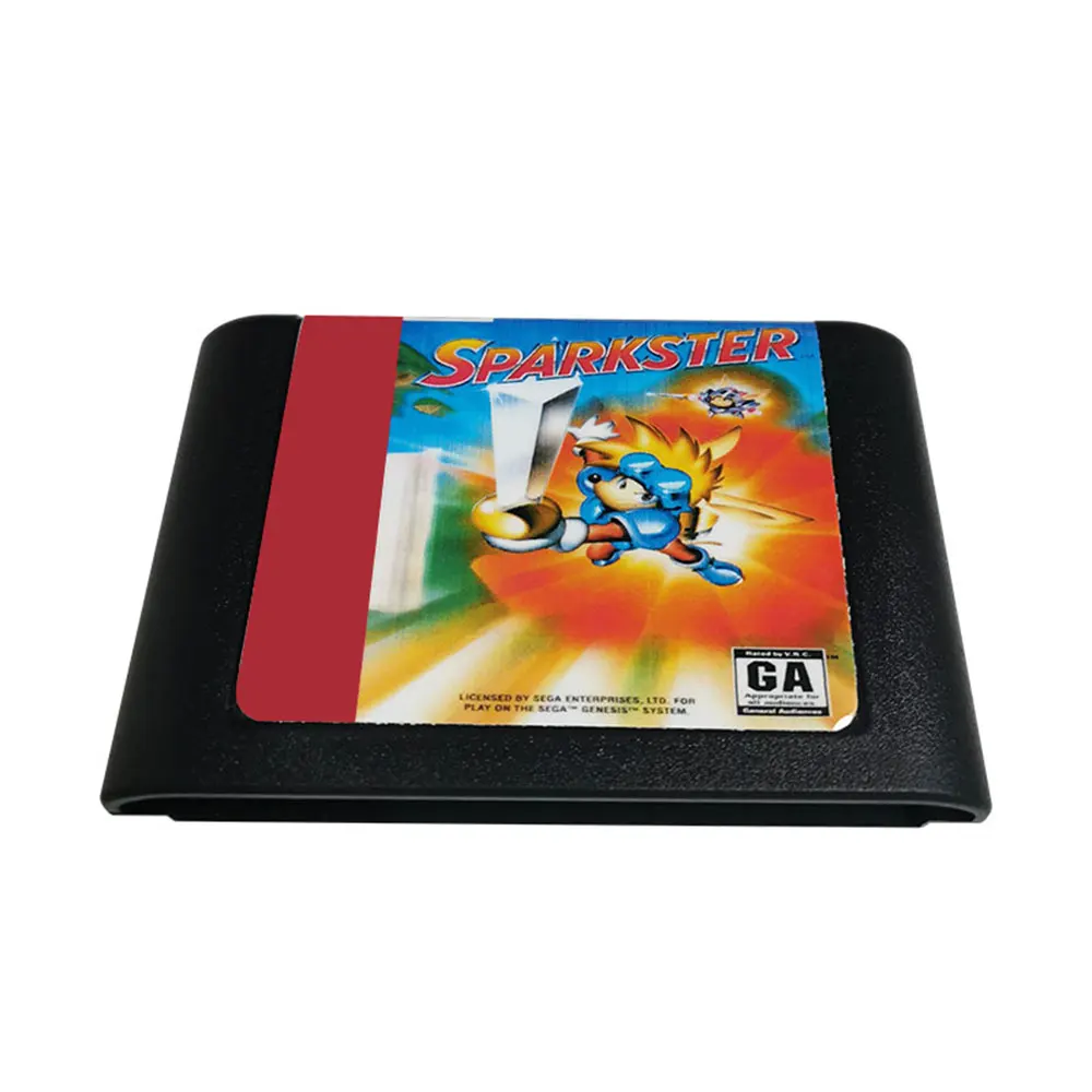 Для классического игрового картриджа SPARKSTER, 16-битная MD-карта для консоли Mega Drive 2 Genesis | Регион бесплатно