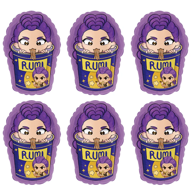 

KPop Demon Hunter Balloon Cute Cartoon Anime Set Aluminum Film Balloon Birthday Party Party Decoration Balloon Children's Gift