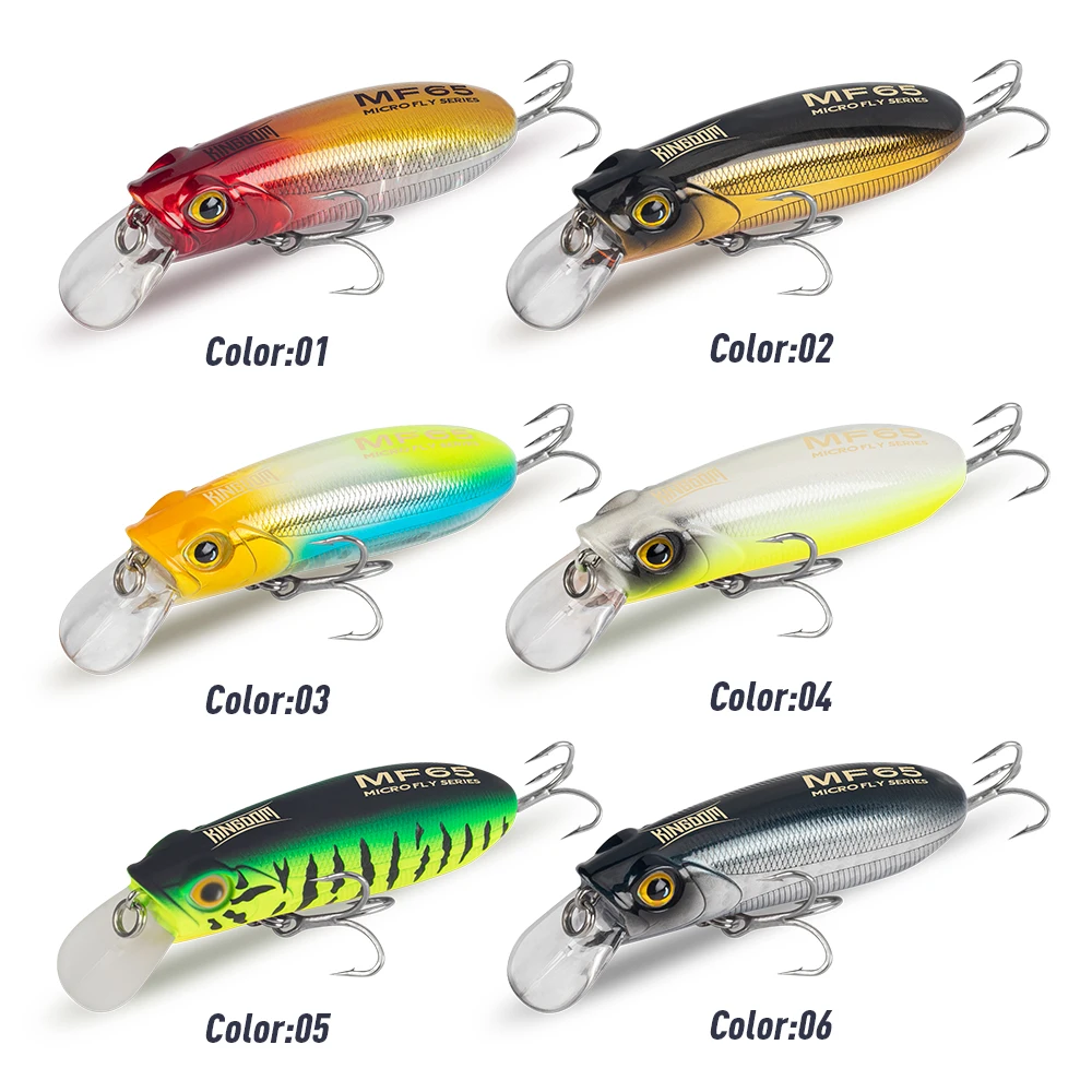 Kingdom Fishing Lure Micro Minnow 4.7g 6.2g 9.8g 12.2g Micro Tonące Pływające Sztuczne Przynęty 45mm 55mm 65mm Long Casting Hard