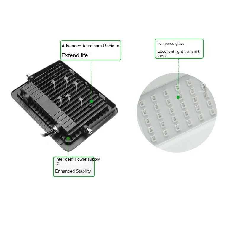 Lâmpada de cura UV para impressão 3D, resina de óleo verde, cola ultravioleta, 395nm, 405nm, 365nm, 110V, 220V