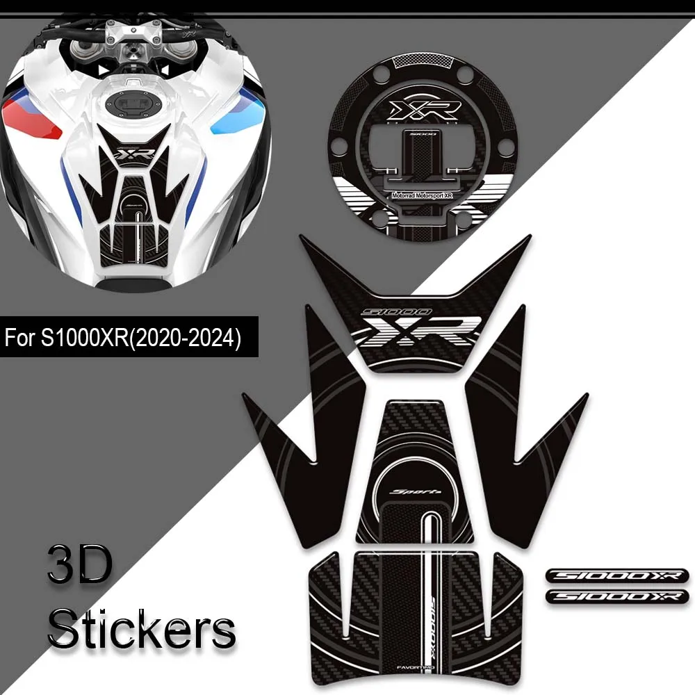 

Аксессуары для мотоциклов 2020-2024, 3D наклейки, наклейки для BMW S1000XR S1000 XR M1000 M1000XR, защита топливного бака с рыбьей косточкой