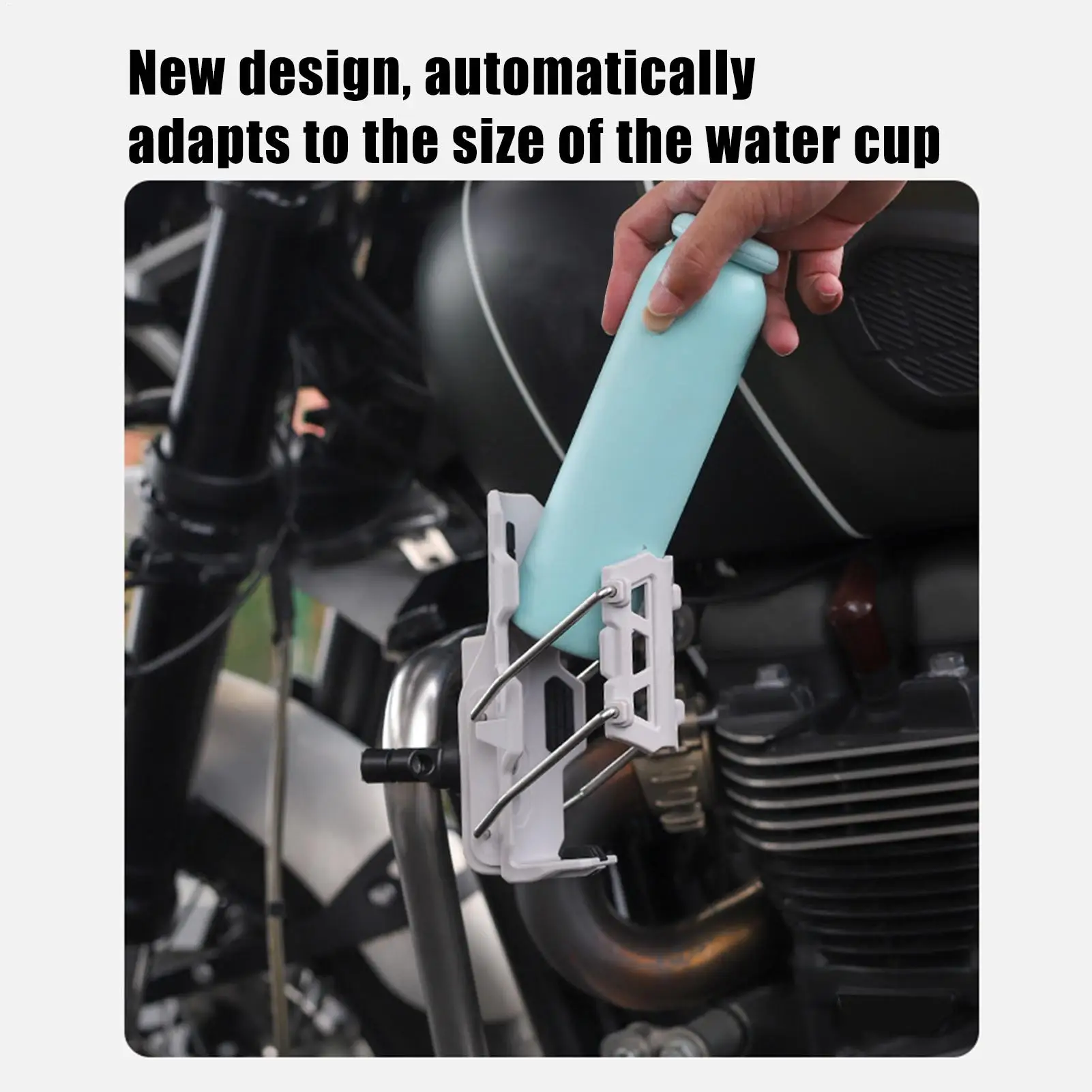 

Bike Bottle Cage Bicycle Cup Mount Cage Automatic Clamp 360 Degree Rotation Adaptive Water Bottle Holder For Cycling Handlebar