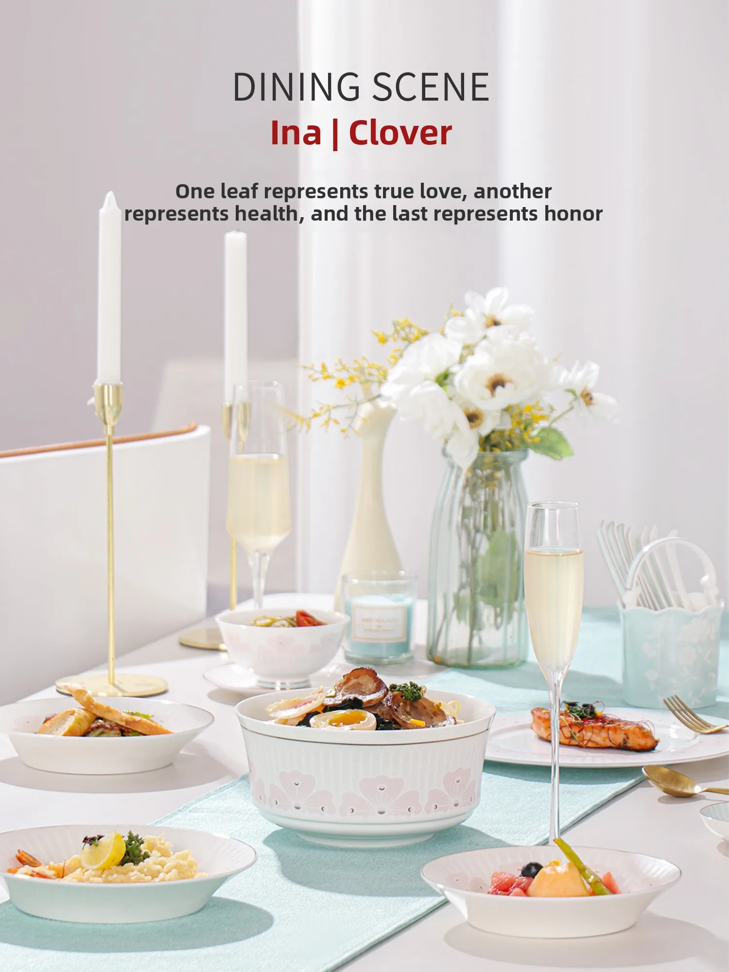 Tazón de Porcelana Fina Creativo Estilo Europeo para Fideos y Arroz, Tazón Grande para Sopa, Utensilio de Comedor Individual