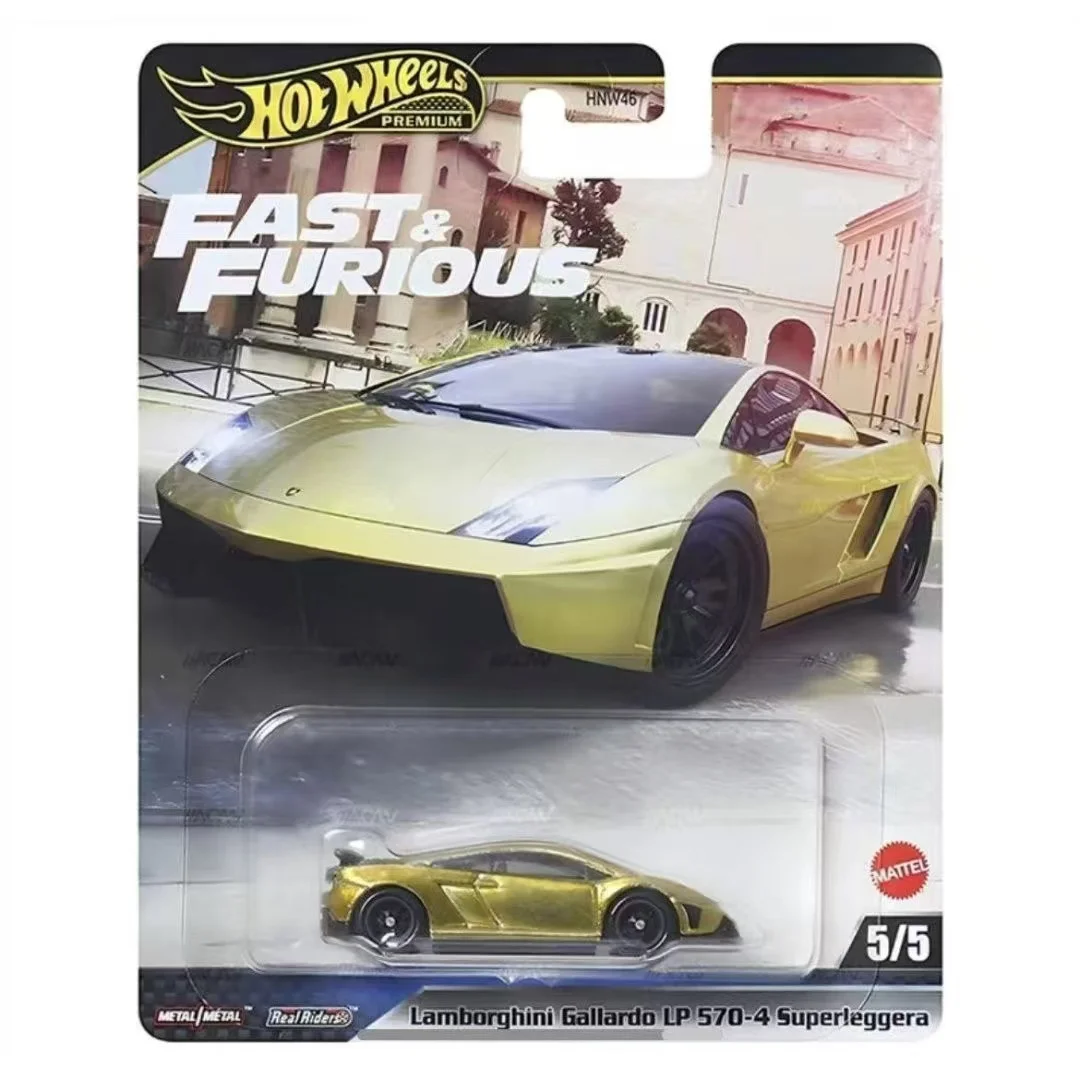 Mattel Hot Wheels 2025 nouveau modèle haute vitesse série rapide et furieuse modèle de voiture en alliage Honda Civic Porsche 911Rs Tpypta Chaser modèle statique cadeau de voiture pour enfants 1/64 Lamborghini cadeau en alliage Miniature