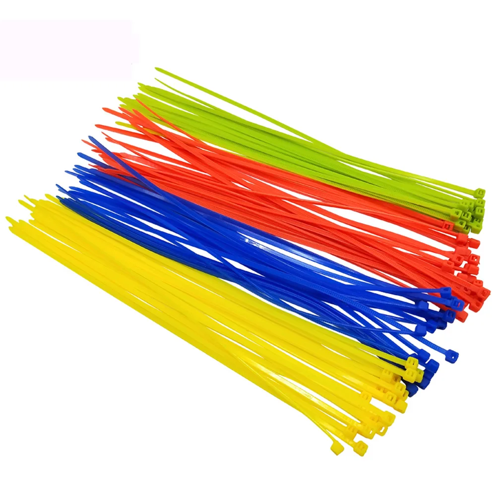 30Pcs/Pack 2.5*100mm Width 2.5 mm Colorful Self-Locking Plastic Nylon Cable Ties Wire Zip Tie Binding Wrap Straps