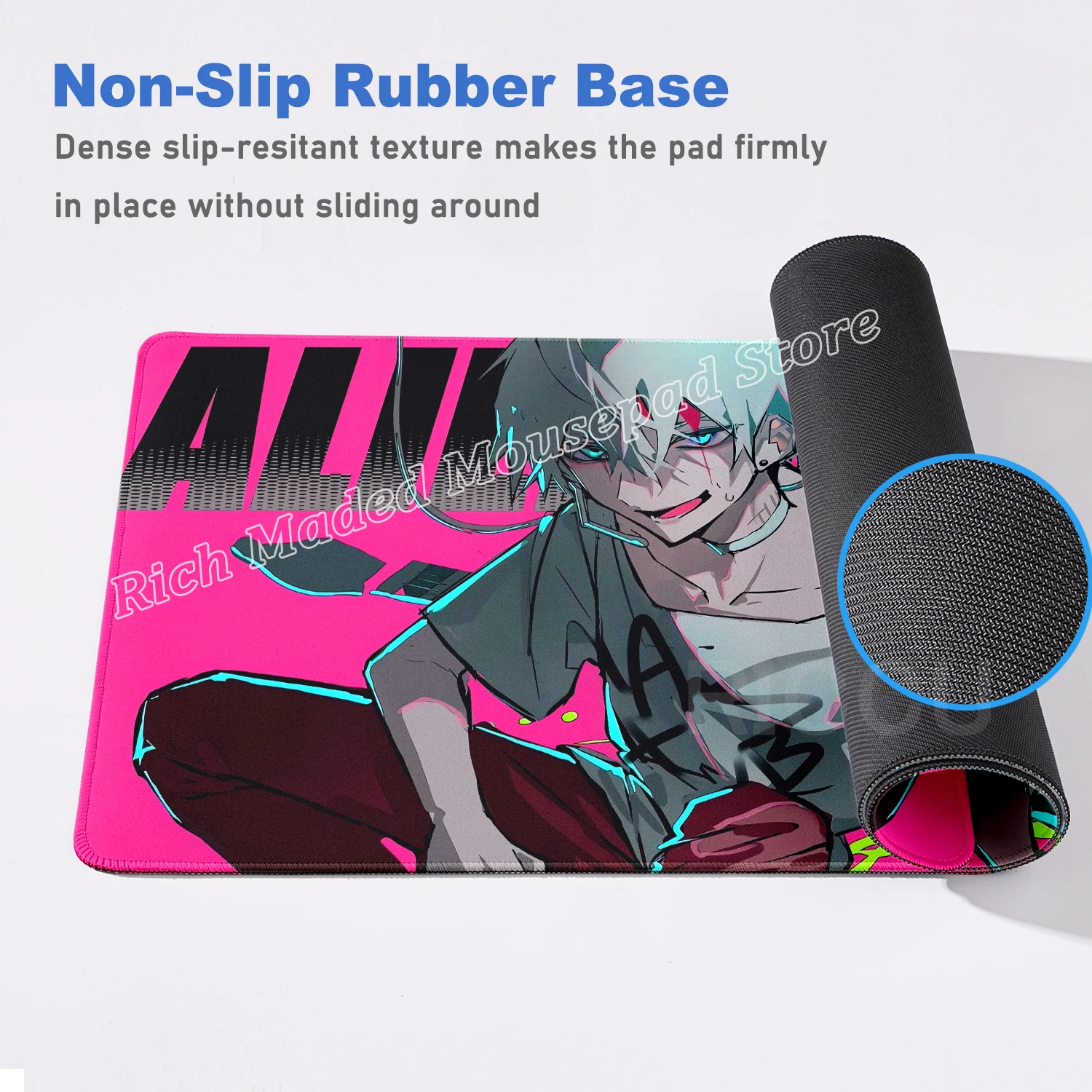 Podkładka pod mysz do laptopa 900x400 HD Print Anime Mousepad Alien Stage Mizi Till Ivan Extended Desk Mat PC Office Accessories Keyboard Pad — zdjęcie produktu 4