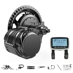 Tongsheng TSDZ8 48V 750W Kit di conversione bici elettrica Sensore di coppia Motore a montaggio centrale Doppia frizione Kit di azionamento brushless Ebike fai da te