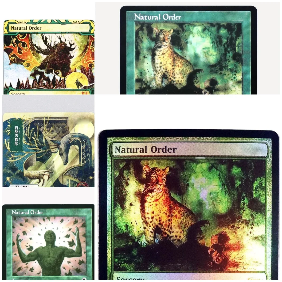 

(Natural Order) Foil/Holo TCG Magical Proxy Black Top Quality Proxy Playing Cards Gathering Board Game Trading Cards