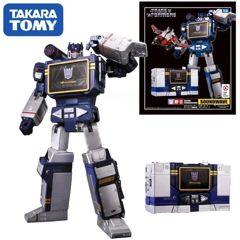 In Stock Takara Tomy Deformation Robot KO MP13 Mp-13 Sound Wave Deformation Movable Doll Toy Collection Transformers Soundwave