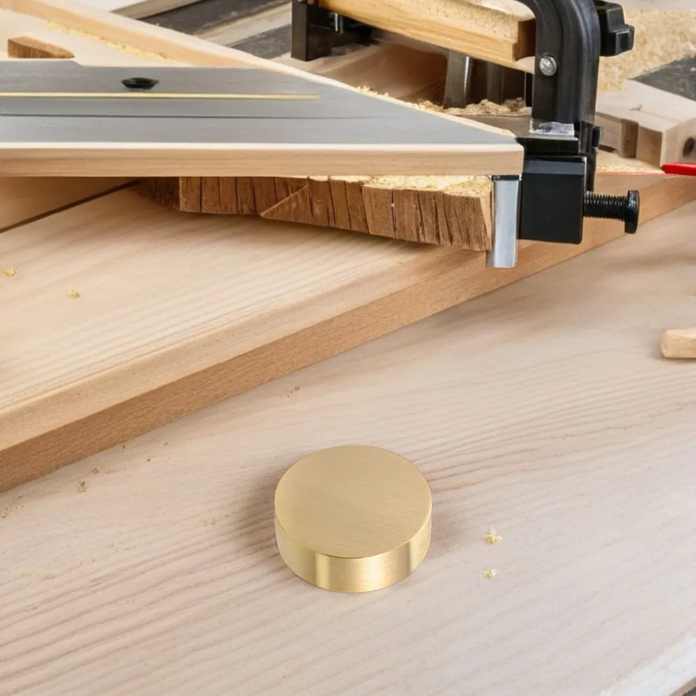 

Набор из 3-х круглых латунных пресс-папье для каллиграфии и китайской письменности, декоративные тяжелые настольные подставки, офисные утяжелители для бумаги в минималистичном стиле