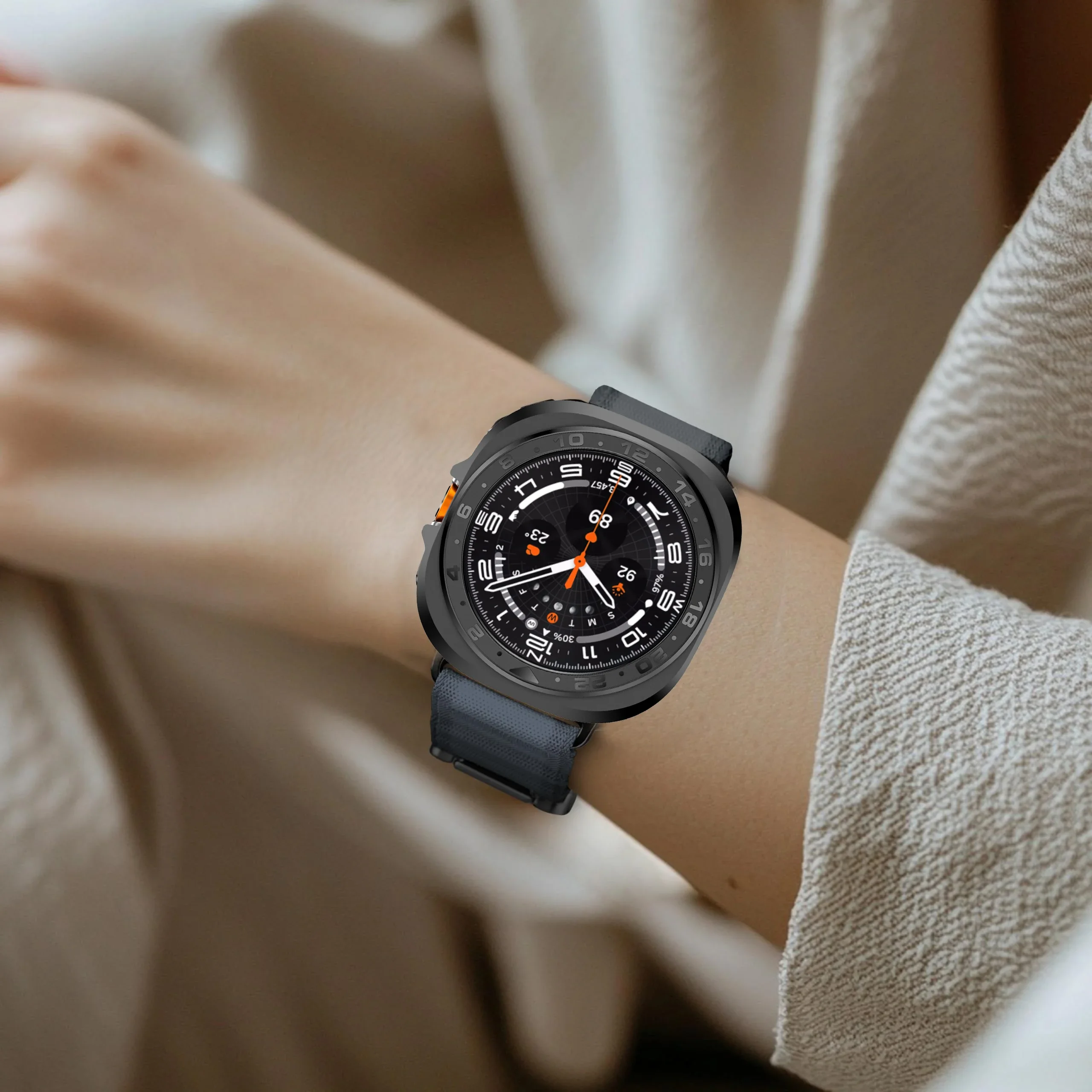 Casing Logam untuk Samsung Galaxy Watch Ultra 2025, Aksesoris Casing Logam Bingkai Keras untuk Samsung Galaxy Watch 7 Ultra 47mm