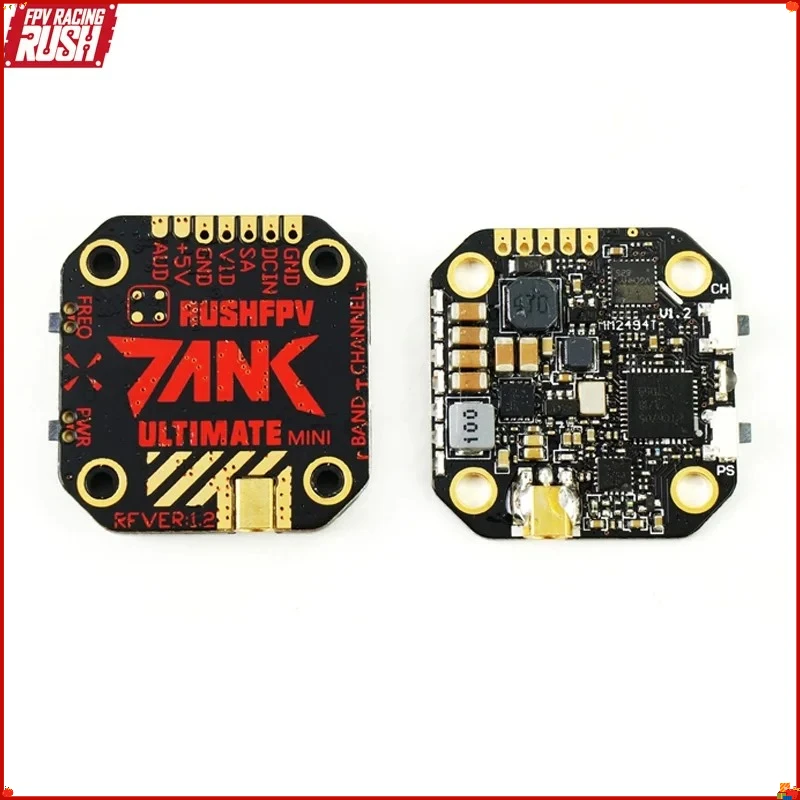 

RUSH TANK Ultimate MINI 5.8GHz 48CH RaceBand 0/25/200/500/800mW Switchable 20x20 Stackable FPV Transmitter VTX For RC Drone