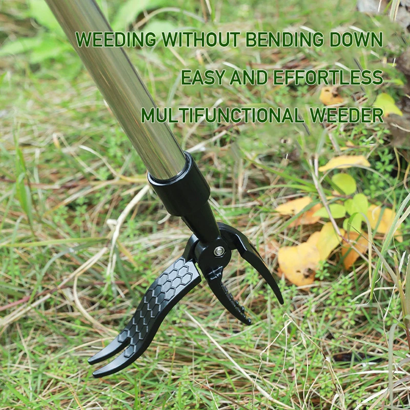 Stand Up Weed Puller Tool Weeding Head Replacement Manual Weed Remover Aluminum Claw Weeder Root Remover Gardening Tools