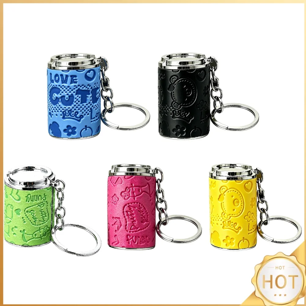 2-In-1 Portable Coins Holder with Secure Snap Closure Portable Change Holder Keychains Multi Purpose for Parking Coin-Operated