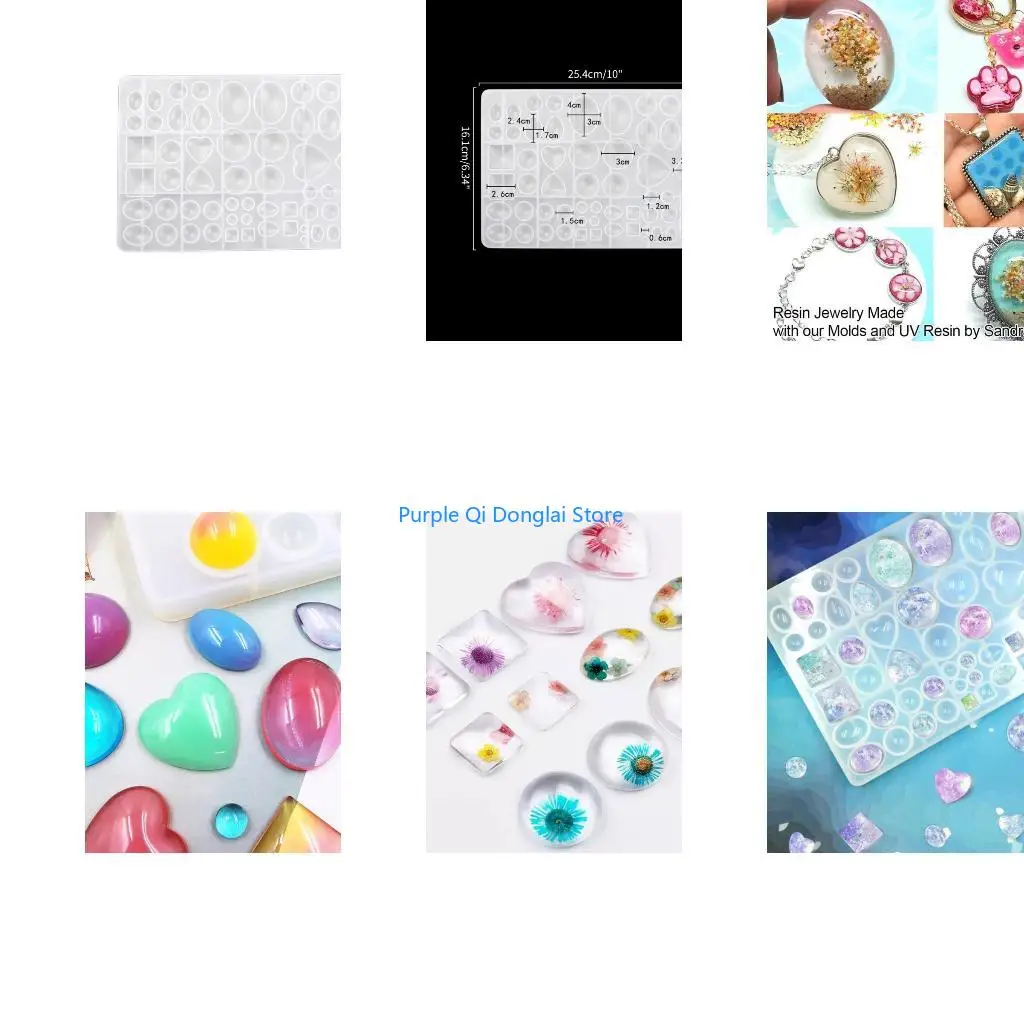 L21E Epoxy Resin Casting Mold Resin Molds for DIY Crystal Stone Jewelry Making