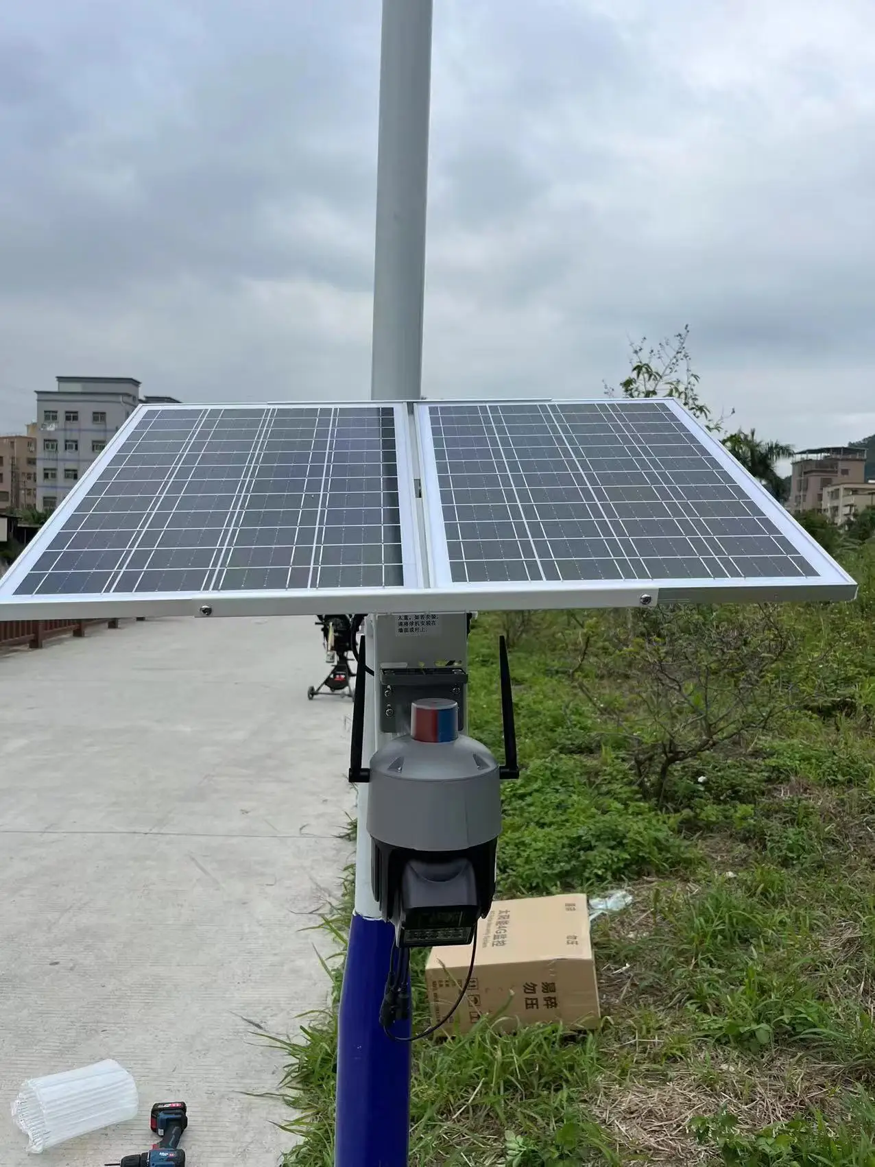 كولين 40 واط 20AH 2mp 4mp 8mp لوحة الطاقة الشمسية في الهواء الطلق كاميرات لاسلكية لأمن المنزل واي فاي 4G مقاوم للماء #6