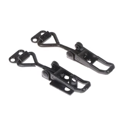 Toggle Latch Catch Toggle Clamp Adjustable Cabinet Boxes Lever Handle Lock Hasp For Home Sliding Door Furniture Hardware Black