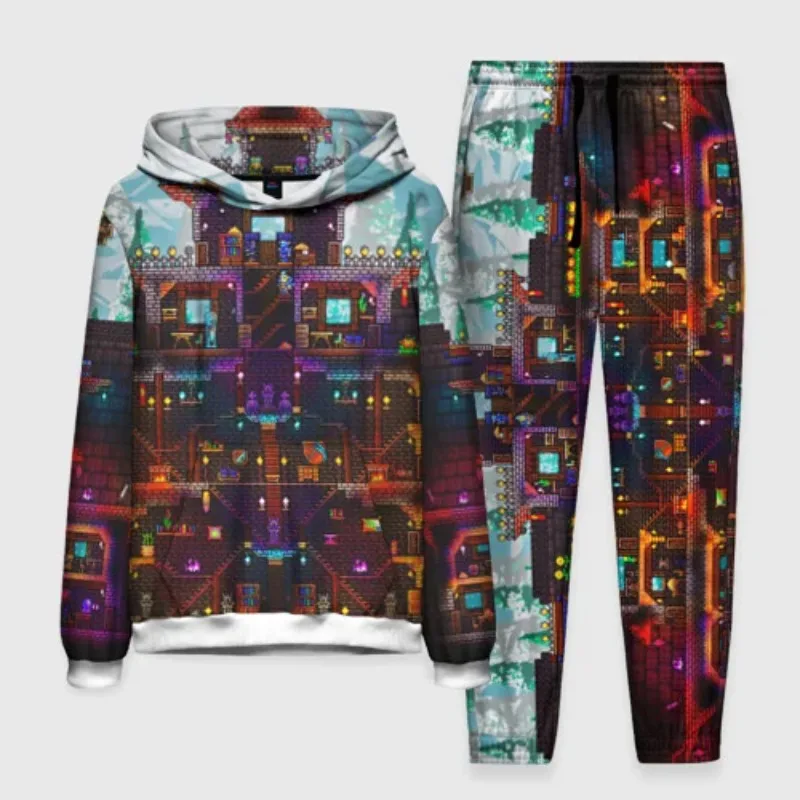 2025 الألعاب الشعبية للجنسين هوديي فستان أطفال مع سروال داخلي ثلاثية الأبعاد مطبوعة الرجال والنساء ملابس رياضية البلوز مجموعة ملابس رياضية كاجوال 2 قطعة مجموعة