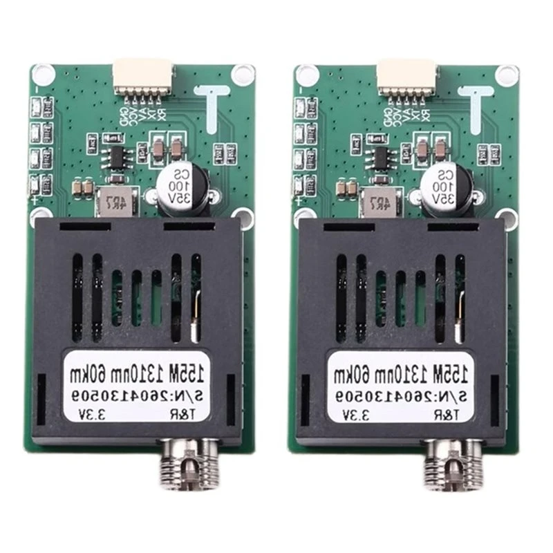 AU61-FC Optical Terminal Equipment 2PCS 60KM TTL Optical Transmitter Module Fiber Optic Port Support For CRSF/UART/SUBS TX