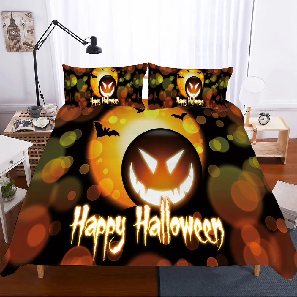 Ropa De cama con calavera, Juego De Cama feliz De Halloween, Juego De Cama para niños, Juego De Cama De 150x200cm, 140x210cm, Juego De funda nórdica