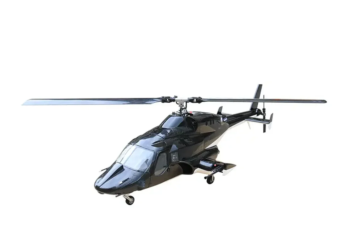 600 Size  Airwolf Scale Fuselage Glassfiber RC Helicopter Shell with Mechanic