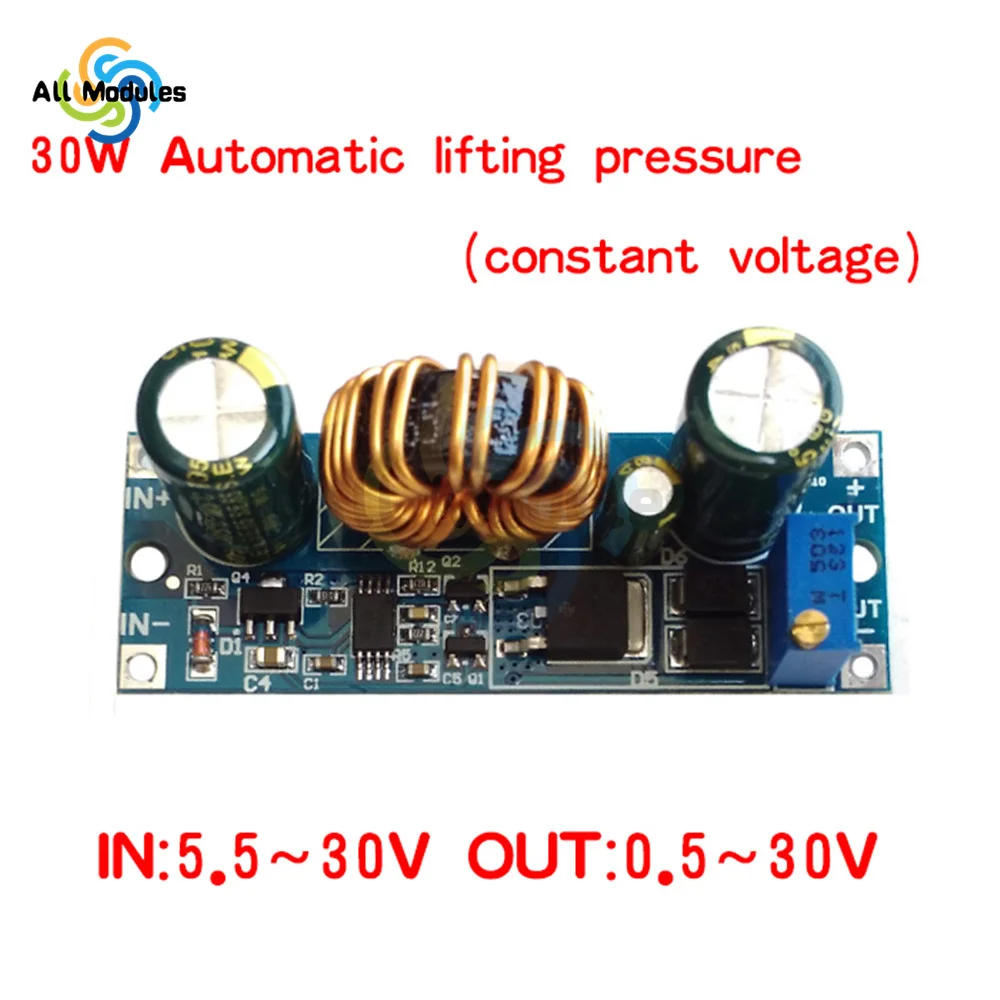 CC CV Adjustable 3A 30W 35W DC 5 -30V to DC 0.5 -30V Step Up Down Buck Boost Converter Power Supply Module Voltage Regulator