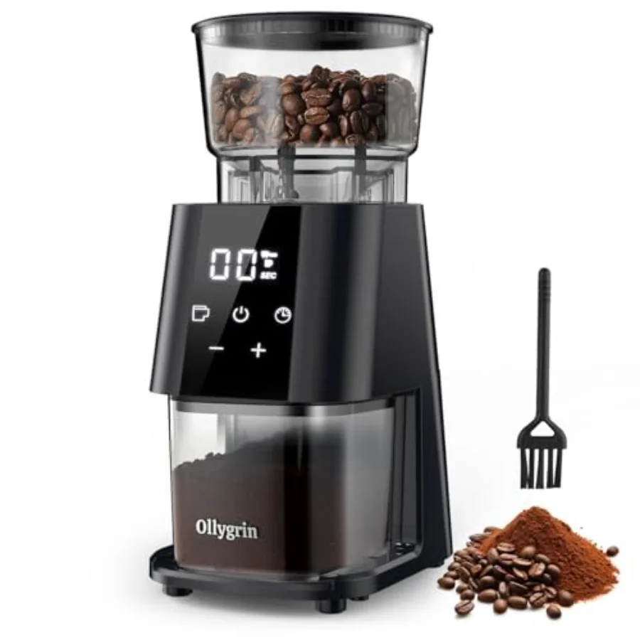 

Conical Burr Coffee Grinder Electric Adjustable Coffee Grinder for Home Use Touchscreen Burr Mill Grinder with 30 Grinding Size