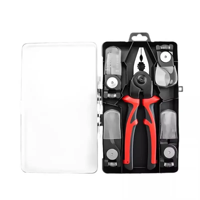 Multi functional tiger pliers five in one interchangeable electrical pliers set