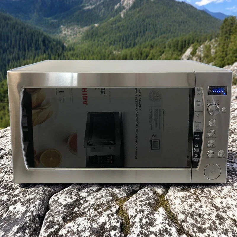 60L 2.0  Cu.Ft Large Capacity 1200W Commercial Microwave Rated Output 420mm Glass Turntable Household LED Display Microwave Oven