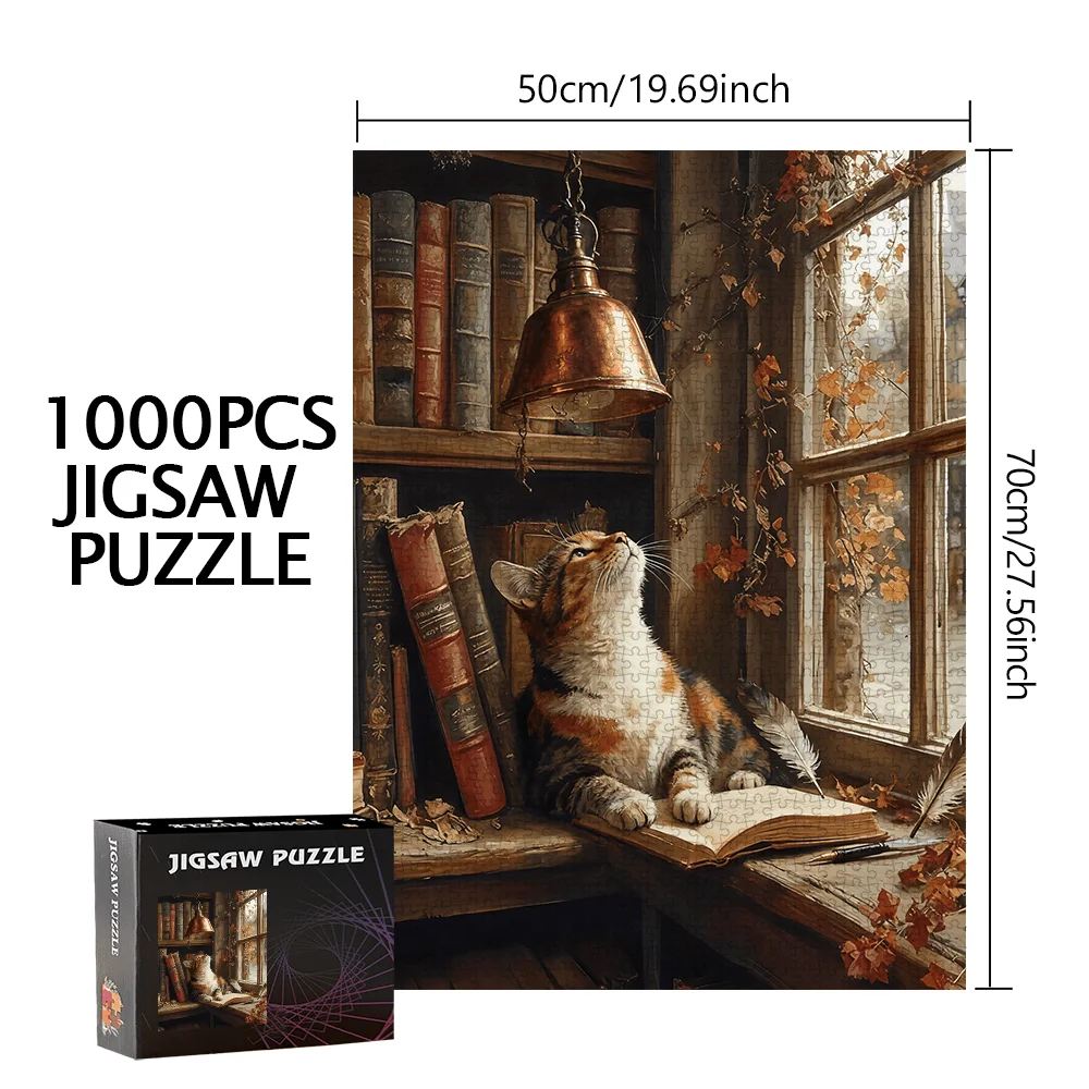 500pcs/1000pcs Jigsaw Puzzle Game - Puzzle for Birthdays, Halloween, Christmas, Thanksgiving, Easter, Portable, Beginner Skill