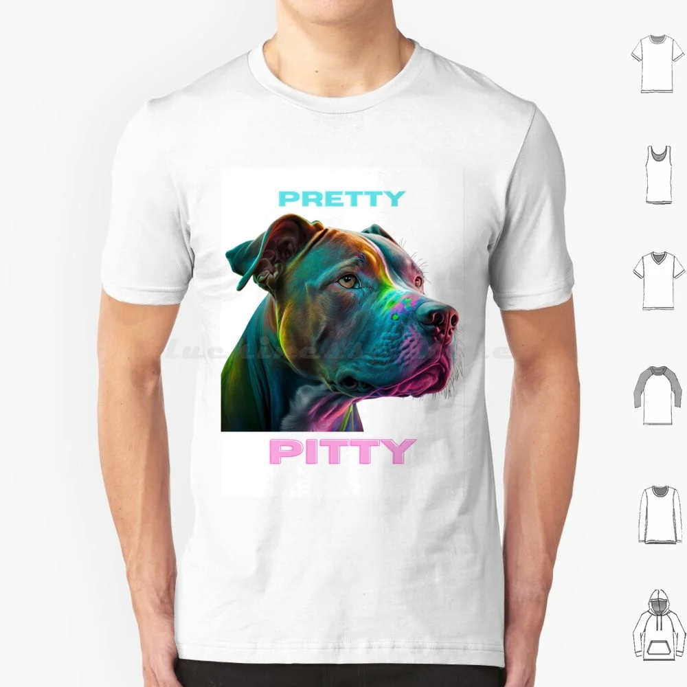 Pretty pitty t camisa 6xl algodão legal t pitty pitbull cães pittiesofinstagram mutt doggie pit muito abstrato raça de cachorrinho