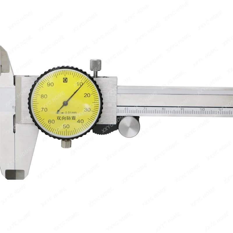 150mm 6 Inch Precision Dial Caliper Dial Vernier Caliper Micrometer Gauge Dial Caliper 0.01mm