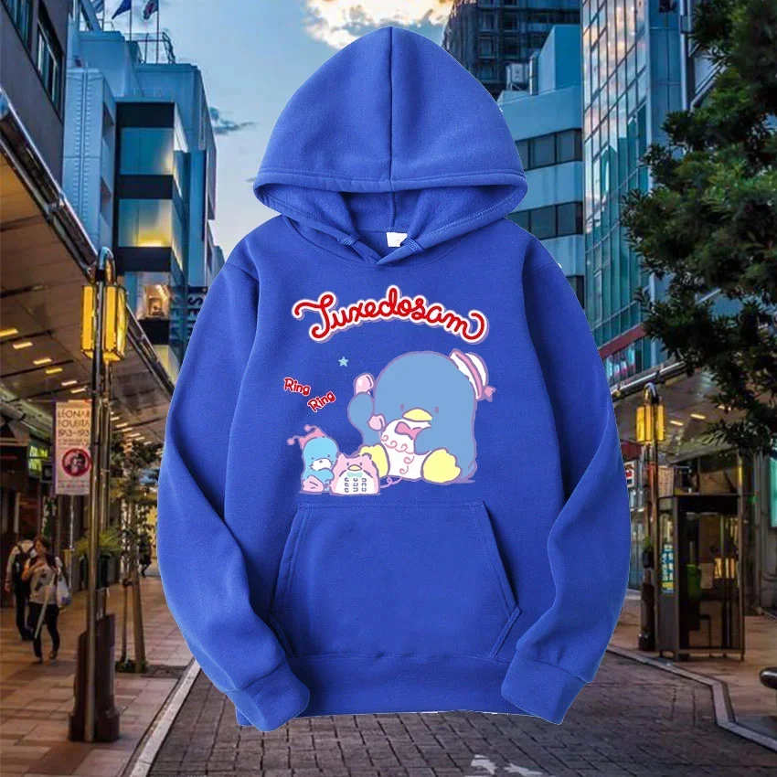 Graphic Disney Printed Male Sweatshirts Cute Sanrio Tuxedosam Classic Fashion Comfortable Men Hoodies Trendy Autumn Winter