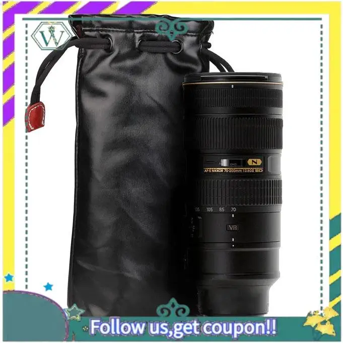 جديد لينة للصدمات واقية عدسة الكاميرا حقيبة غطاء الحقيبة لسوني نيكون كانون فوجي أوليمبوس بولي LENS حقيبة XL #3