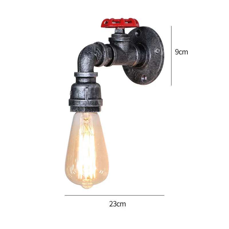 Loft Industrial Style Retro Wall Lamp Restaurant Bar Coffee Shop Clothing Store Corridor Balcony Wall Iron Pipe Wall Light Bra