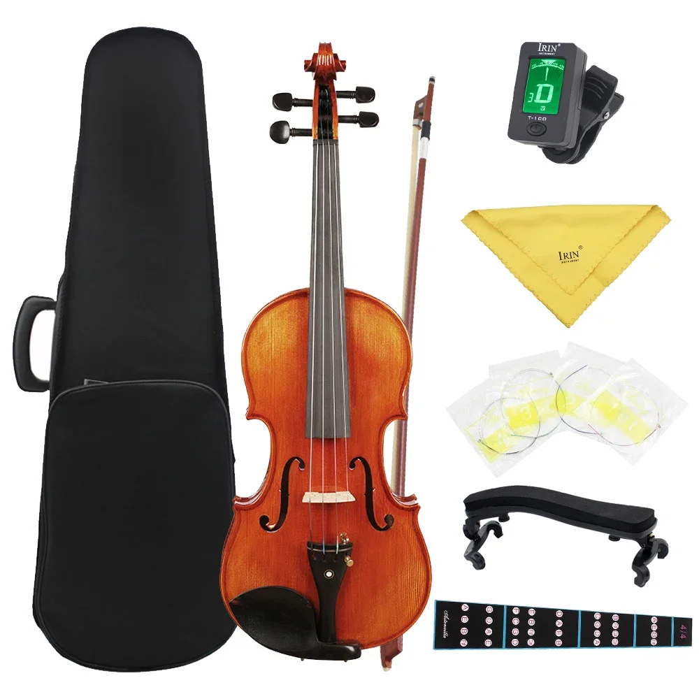 

Astonvilla AV-30 4/4 Violin Spruce Panel Acoustic Violin High-Grade Natural Violin With Case Bow Strings Shoulder Rest Tuner