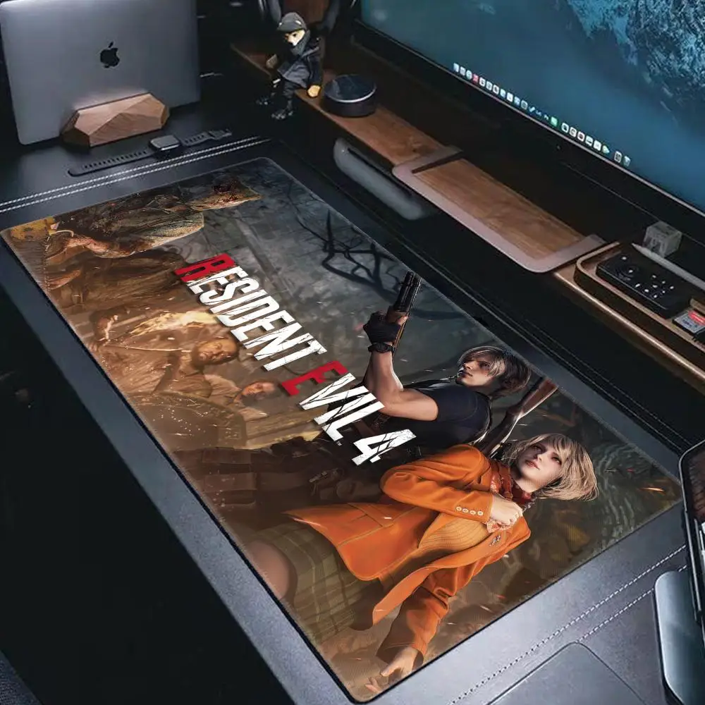 Xxl Mouse Pad Game R-Resident Evil 4 Pc Cabinet Game Keyboard Desk Mat Computer Gaming Accessories HYBXAXC Kennedy Big Mouse Pad