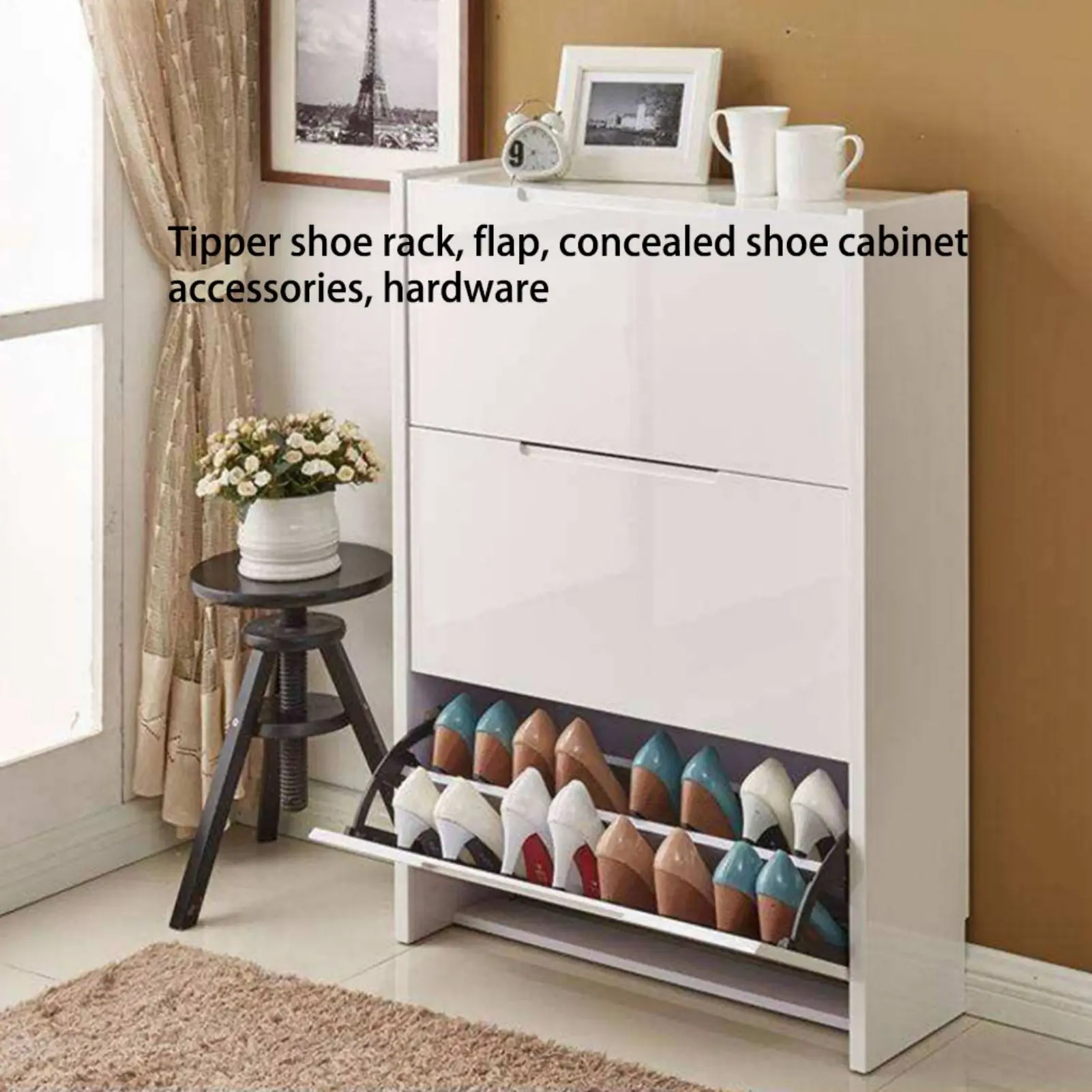 Metal Shoes Cabinet Hinge Turning Rack Shoe Drawer Cabinet Hinges Cold Rolled Steel For Hardware Furniture Cabinet Accessory ﻿