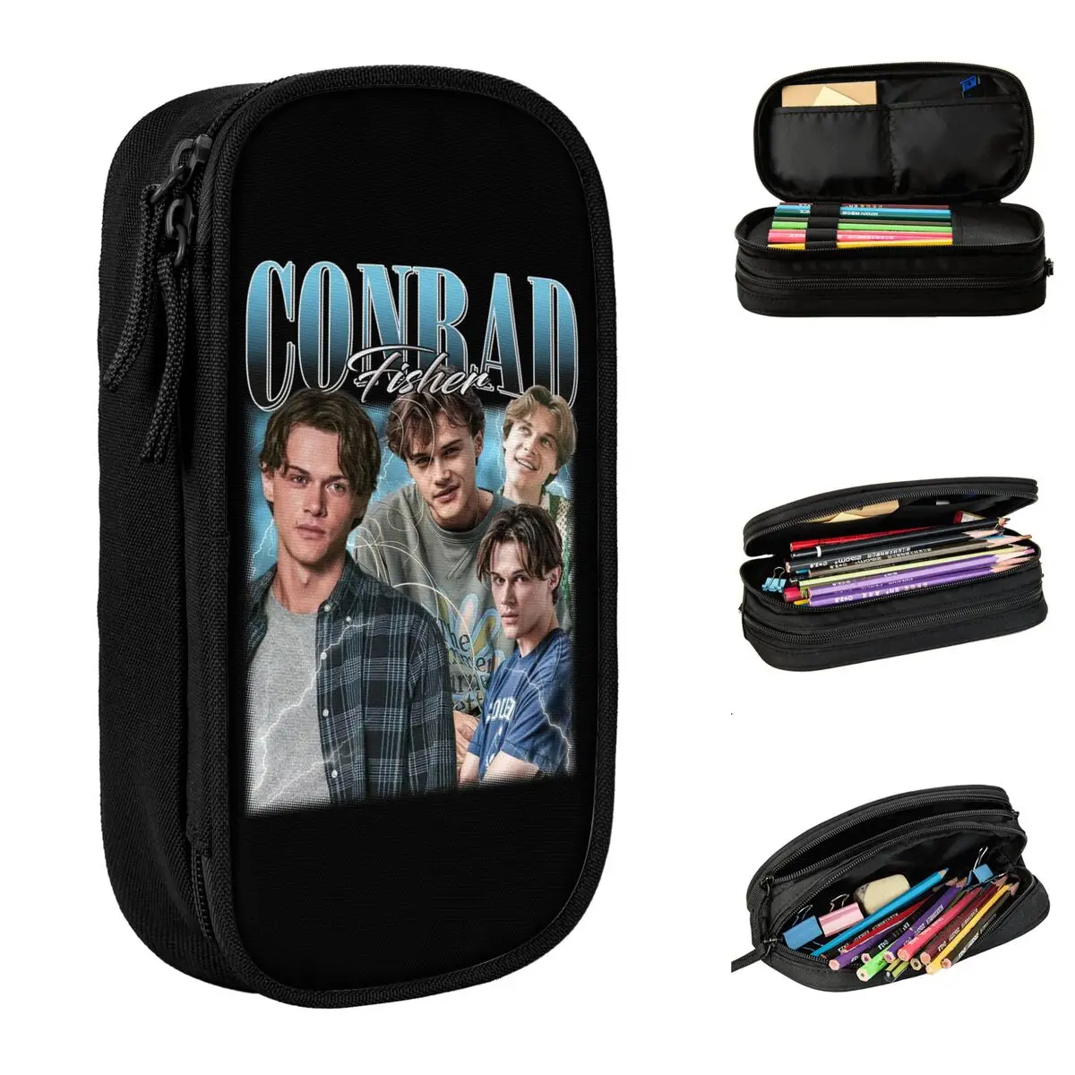 كونراد فيشر الصيف تحولت مقلمة جميلة حقيبة أقلام رصاص للأطفال تخزين كبير حقائب أقلام رصاص ملحقات اللوازم المدرسية #2