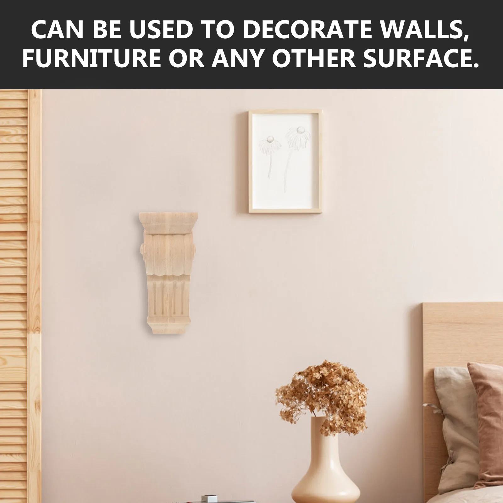 

Декоративные угловые элементы из массива дерева в римском стиле: негрунтованные корнизы-консоли для мебели и отделки стен