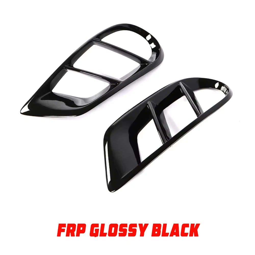 Voorbumper Air Vent Cover Mistlamp Trim Mesh Grill Frame voor Benz C Klasse W205 C43 AMG C180 C200 Sport 2015-2019 Carbon Styling