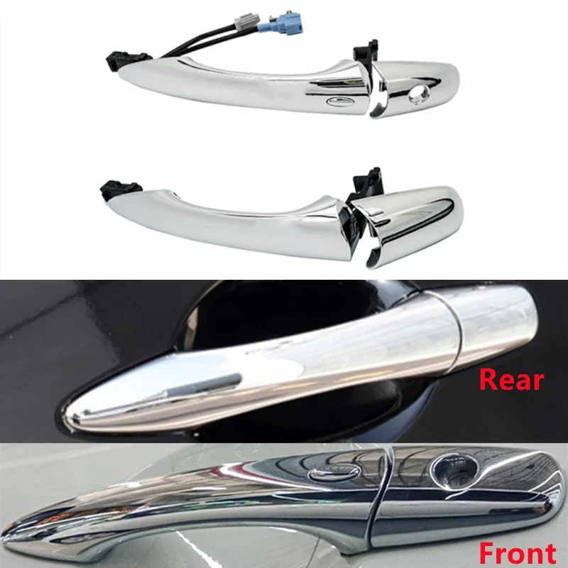 For Nissan Patrol Y62 2010-2019 Infiniti QX50 QX60 FX35 FX37 EX Exterior Rear Door Handle Cover Front Outer With Sensor
