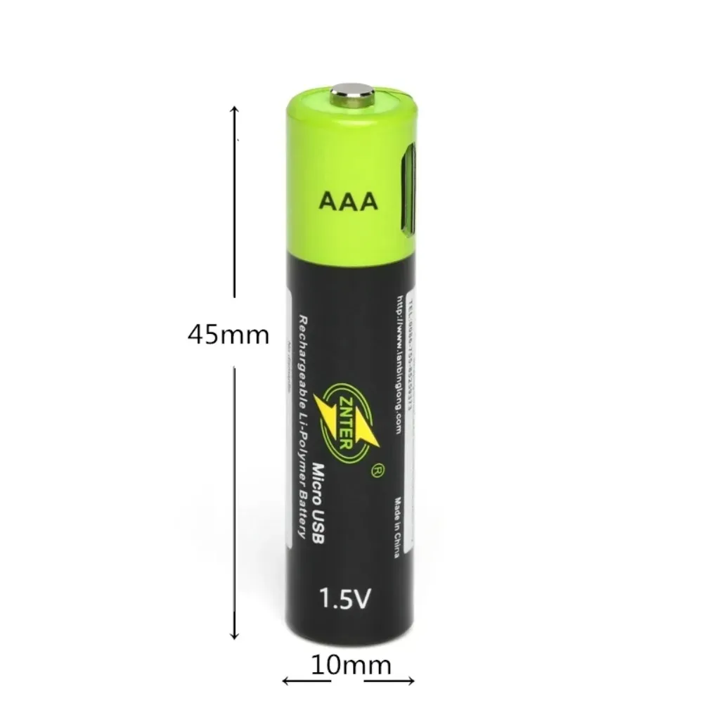 4pcs/lot AAA rechargeable battery 1.5V 600mAh USB lithium polymer battery toy keyboard game controller special lithium battery