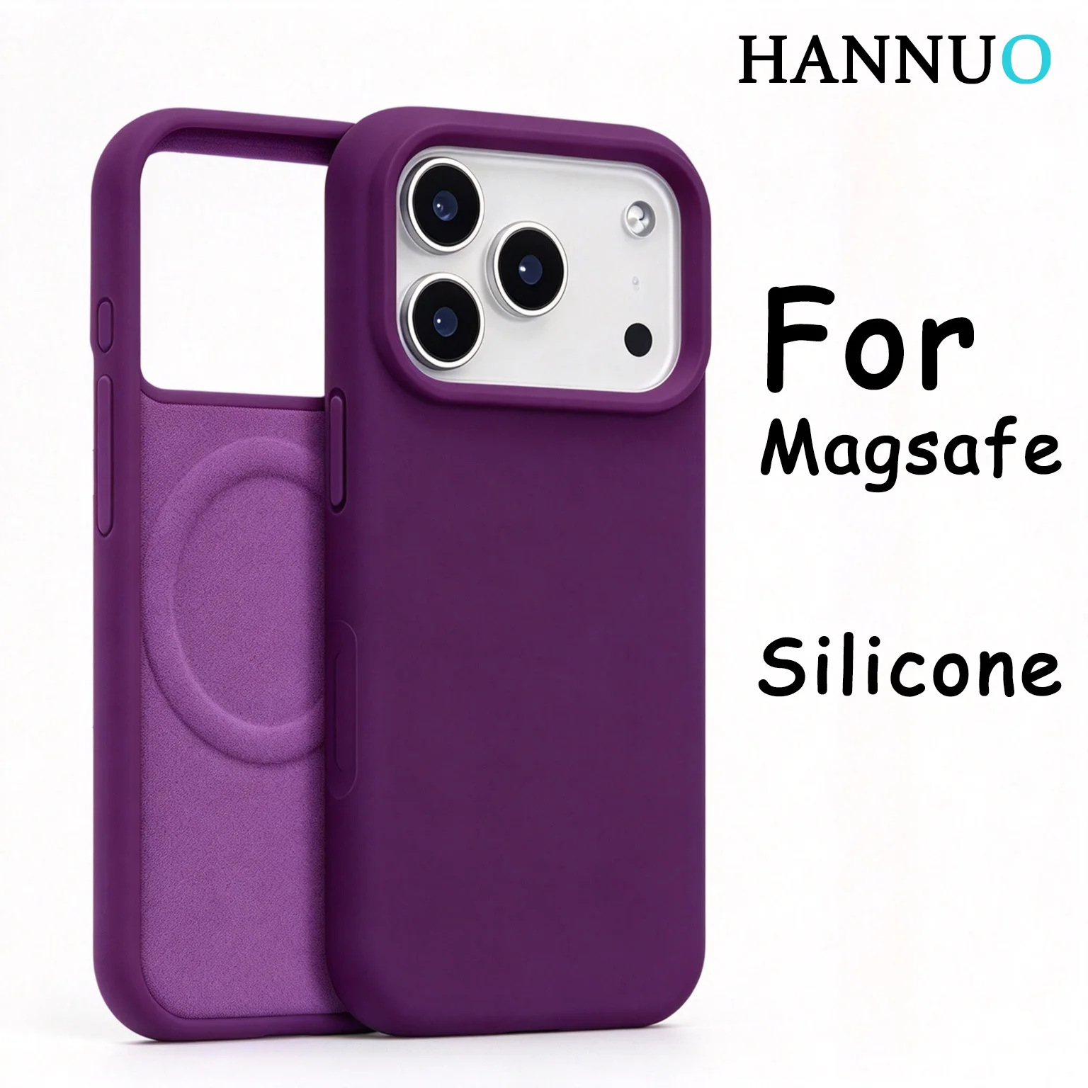 Liquid Silicone Magnetic Phone Case For 18 17 Pro Max For MagSafe Shockproof Soft Phone Cover For iPhone 18Pro 17Pro Cases