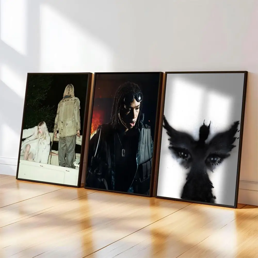 لوحة R-Rich Amiri Grit & Grace لوحة الخط الفنية المقاومة للماء لمقهى الورق يمكن لصقها بدون إطار